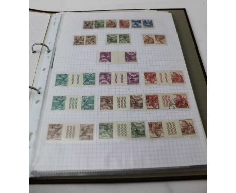 A fine collection of Switzerland, includes many teche bete pairs, unmounted mint, some first day covers, good catalogue value