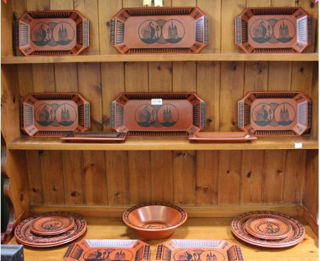 Scottie Wilson for Royal Worcester a selection of platters