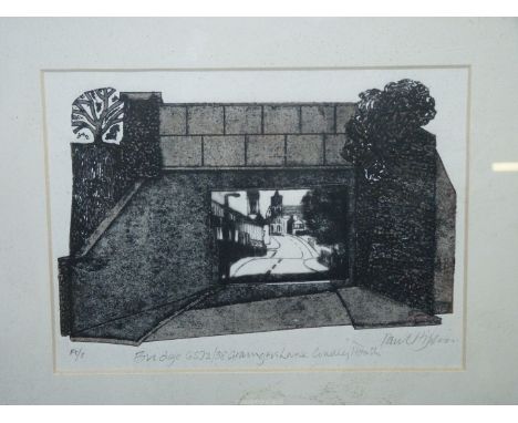 A Paul Hipkins artist proof lithograph of Grangers Lane, Cradley Heath.
