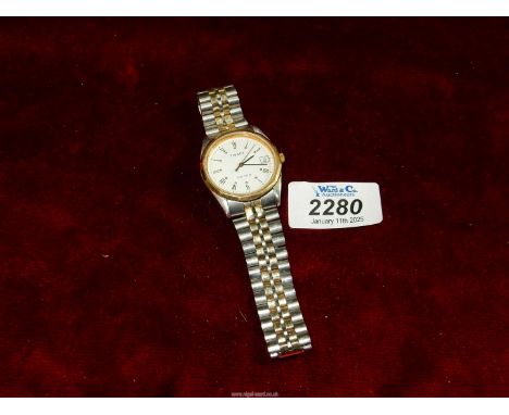 A gents Tissot PR100 watch, working at time of lotting.