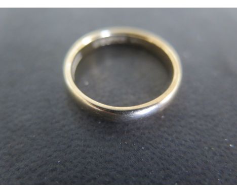 A 9ct Yellow Gold Wedding Band, Size R, approx 3.6 grams - light surface scratches and usage wear 
