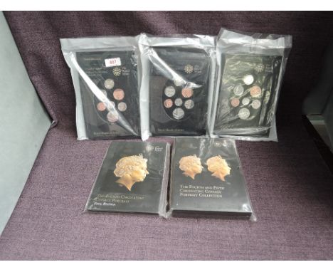 A collection of Royal Mint Coin Sets, 2015 The Forth and Fifth Circulating Coinage Portrait Collection, 2015 The Forth Circul