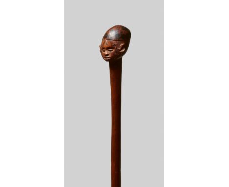 MAKONDE STAFF104.5 cm. longProvenanceEdward and Marianne Jaeger-Booth, Baden-Baden