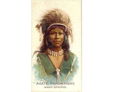 ALLEN & GINTER, Celebrated American Indian Chiefs, Agate Arrow Point, VG