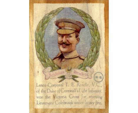 SINCLAIR R., Great War Heroes, Rendle, creased, G silks, EX