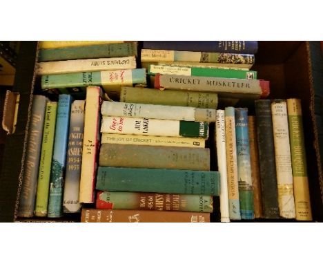 CRICKET, hardback editions, inc. many Ashes, West Indies, England; biographies, Laker, Compton, Graveney, Simpson, Bailey, Ma