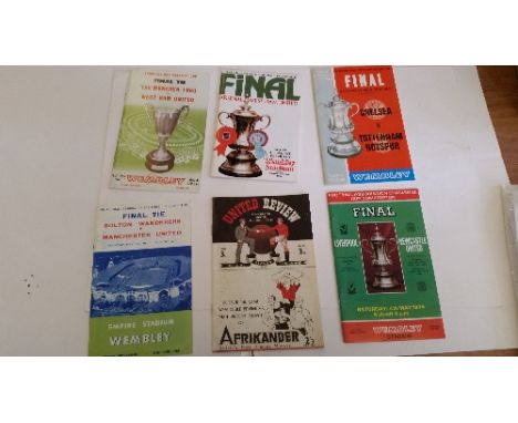 FOOTBALL, selection of eight replica mini programmes (6 x 4), Cup Finals, Cup Winners Cup finals; inc. Manchester United v Gr