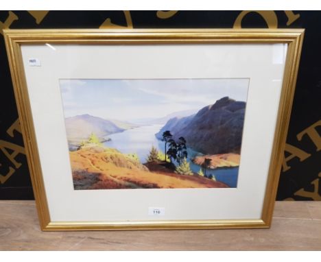 COLOUR PRINT AFTER WILLIAM HEATON COOPER ULLSWATER 25 X 36CM