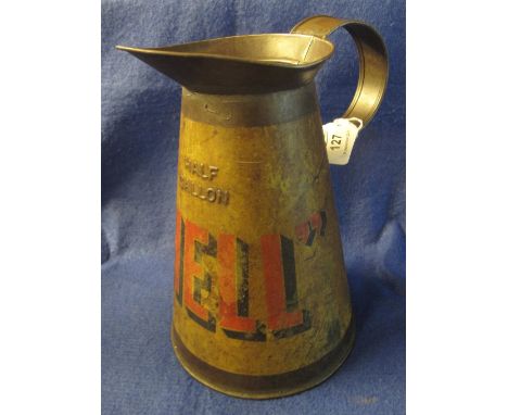 Vintage design Shell half gallon metal oil jug with loop handle. (B.P. 24% incl. VAT
