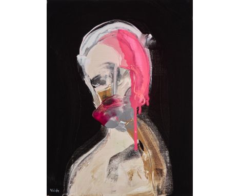 Vladinsky, Romanian b.1988 -&nbsp;Portrait Study No. 3, 2020;&nbsp;oil on canvas, signed lower left 'Vladinsky', 40 x 30 cm (