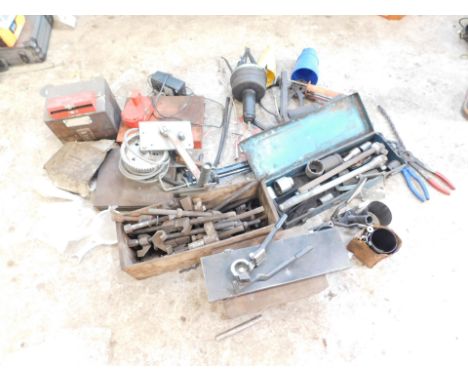 Winch, wrenches, gear pulling tools, etc.