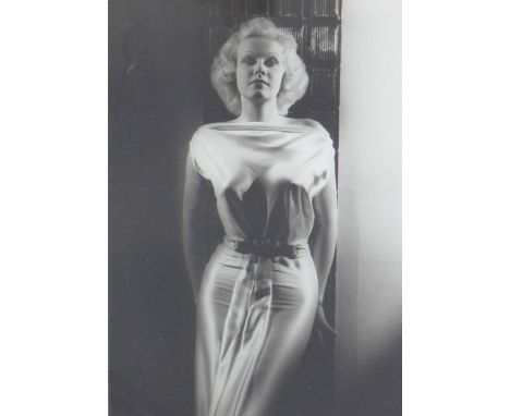 Jean Harlow, framed photographic print, size overall 42 x 52cm 