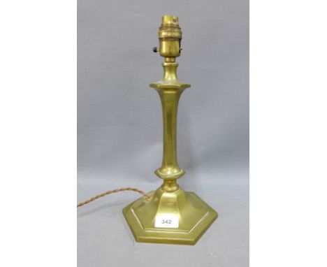 Brass table lamp base 