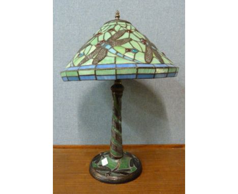 A Tiffany style table lamp 