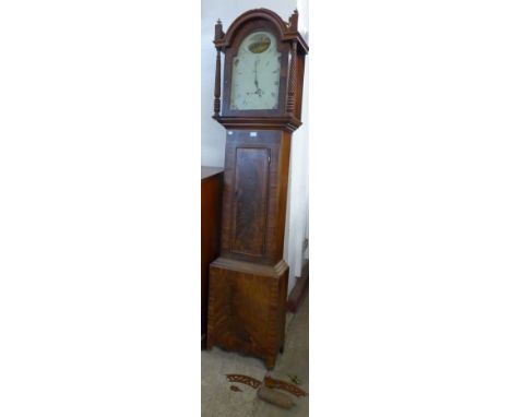 A 19th Century inlaid mahogany longcase clock 