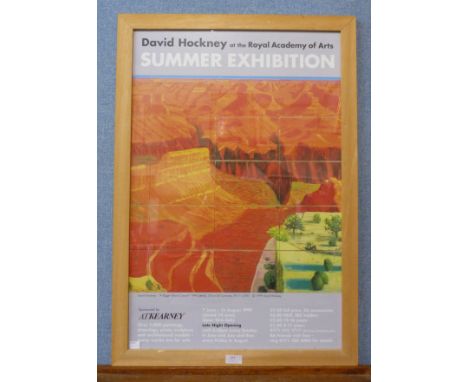 A 1999 David Hockney, Royal Academy of Arts Exhibition poster 