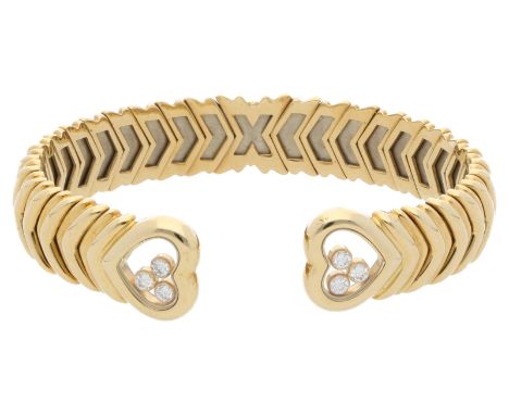 Chopard Happy Diamonds-Bracelet Bezaubernde Armspange aus der Kollektion Happy Diamonds Gelbgold 18K. Happy Diamonds-Schmuck 