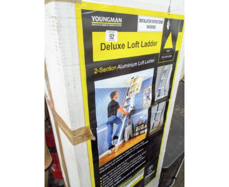 A new Youngman deluxe lock ladder with handles etc