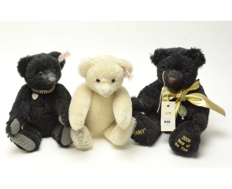 A Steiff Limited Edition 2009 Krystal teddy bear; Steiff Limited Edition 2011 Krystina teddy bear; and a Hermann 'Penny' 2009