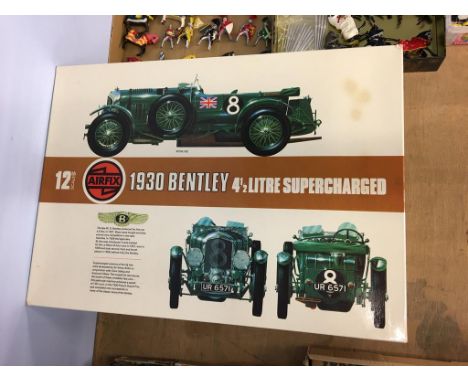 A 12 scale Airfix 1930 Supercharged 4 and 1/2 litre Bentley, boxed