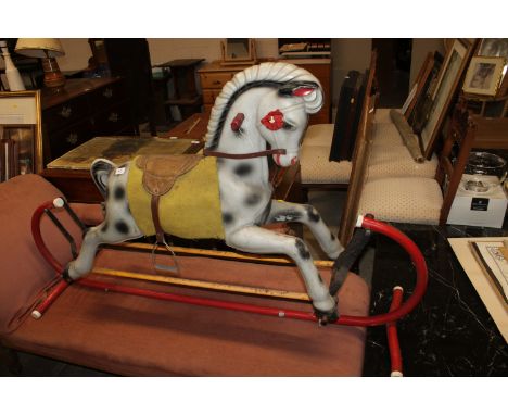A vintage rocking horse