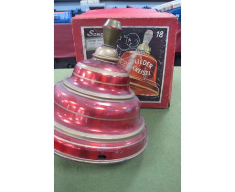 A Circa 1950's Lieder Kreiser Song Top Tinplate Toy, original box.