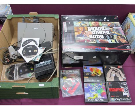 Retro Gaming: Playstation One Console, games to include Resident Evil 2, Vigilante 8, Mission Impossible, along with Playstat
