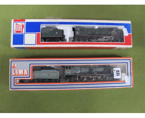Two 'HO' Gauge 4-6-2 Steam Locomotive and Eight Wheel Tenders, a Jouef Ref No. 8255 S.N.C.F Rail  R/No. 231.K.82 (good/fair b