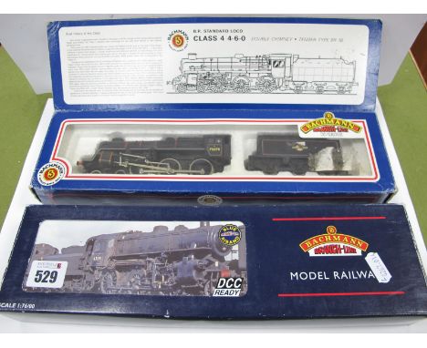 Two Bachmann 'OO' Gauge/4mm Boxed BR Black Steam Locomotives, Ref No 32-578 Ivatt Class 4 2-6-0 (home weathered/De numbered),
