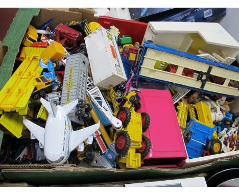 A Quantity of Plastic and Diecast Model Vehicles, by Dinky, Matchbox, Corgi and other including Corgi Major Ford truck with t