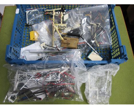 A Quantity of 'OO' Gauge/4mm Loose and Blister Packed Trackside Layout, lighting signals, telegraph poles, etc.