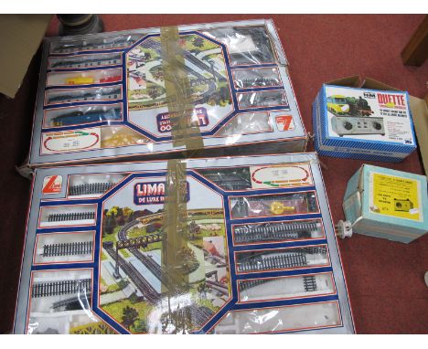 Two Lima 'OO' Gauge/4mm Train Set, boxes (poor), containing between them, two '2 Way' signal crossings, A Class 47 diesel loc