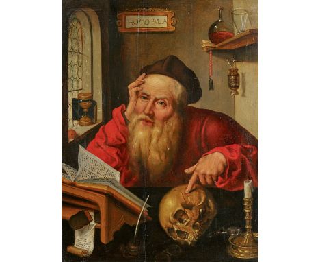   FLÄMISCHER MEISTER  FLÄMISCHER MEISTER   16. Jh.   Titel: Der Heilige Hieronymus im Gehäus.    Technik: Öl auf Holz.    Maß