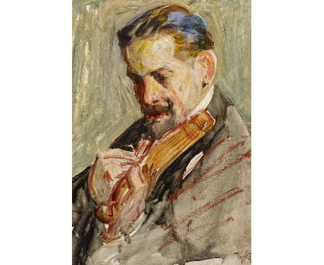   STERL, ROBERT HERMANN  STERL, ROBERT HERMANN  1867 Grossdobritz - 1932 Naundorf    Titel: Der Bratschist Alfred Spitzner.  
