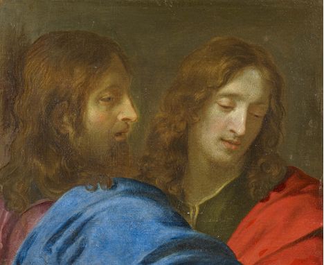   FLÄMISCHER MEISTER  FLÄMISCHER MEISTER  1. H. 17. Jh.  Titel: Jesus und der Apostel Johannes.  Technik: Öl auf Leinwand.  M