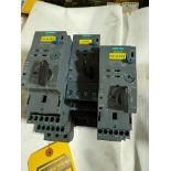 (3x) Siemens Sirius Starters; (2) Model 3RA6120-1DB32, (1) Model 3RA6120-1CB32
