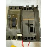 (2x) Circuit Breakers; (1) Siemens Circuit Breaker, Model 3VE4200-0CQ00, (1) Cutler Hammer Circuit B