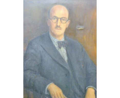 A Portrait of a Gentleman, oil on canvas, unframed. 71 x 91.5 cm. 