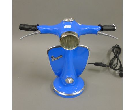 A Vespa lamp. 33.5 cm high.