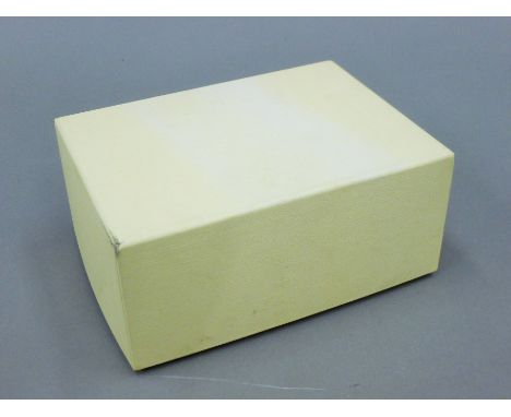 A vacant Rolex watch box.