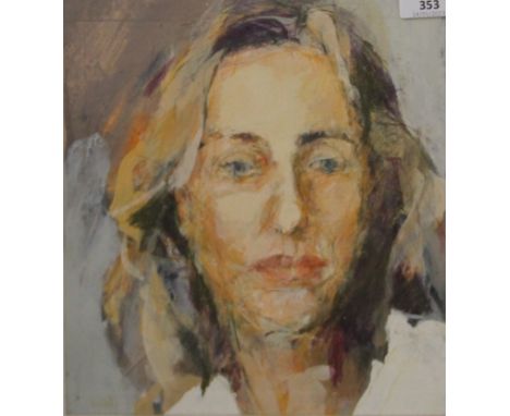 A Portrait of a Lady, oil, signed Bert, framed and glazed. 24.5 x 26.5 cm.