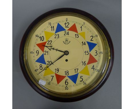 A dial clock. 38 cm diameter.