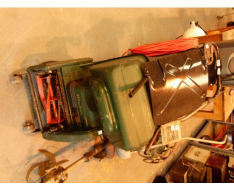 Atco electic roller mower and Windsor 125 grass box 