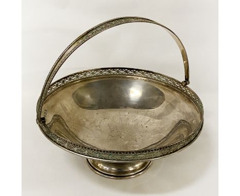 H/M SILVER BOWL WITH HANDLE - 406 GRAMS APPROX