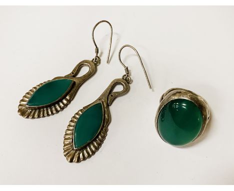 JADE EARRINGS &amp; RING