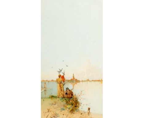 watercolour on card32 x 17 cmsigned lower left: R. Mainella 