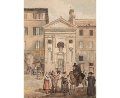 watercolour on card58 x 43 cmsigned and dated lower left: Pinelli f. R. 1834 