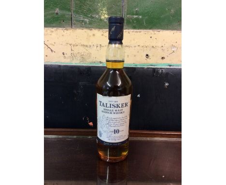 Talisker Single Malt Scotch whisky, aged 10 years