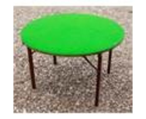 &nbsp;Campaign Furniture, a late 19th Century mahogany Mudie's Squeezer games table, circular green baize top, folding legs, 