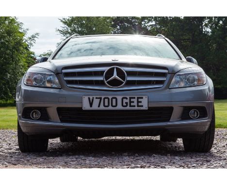 A 2008 Mercedes C220 Elegance CDI Estate, silver livery, 2148cc engine, 80,000 miles showing, Reg No.V700 GEE, VIN: WDD204208